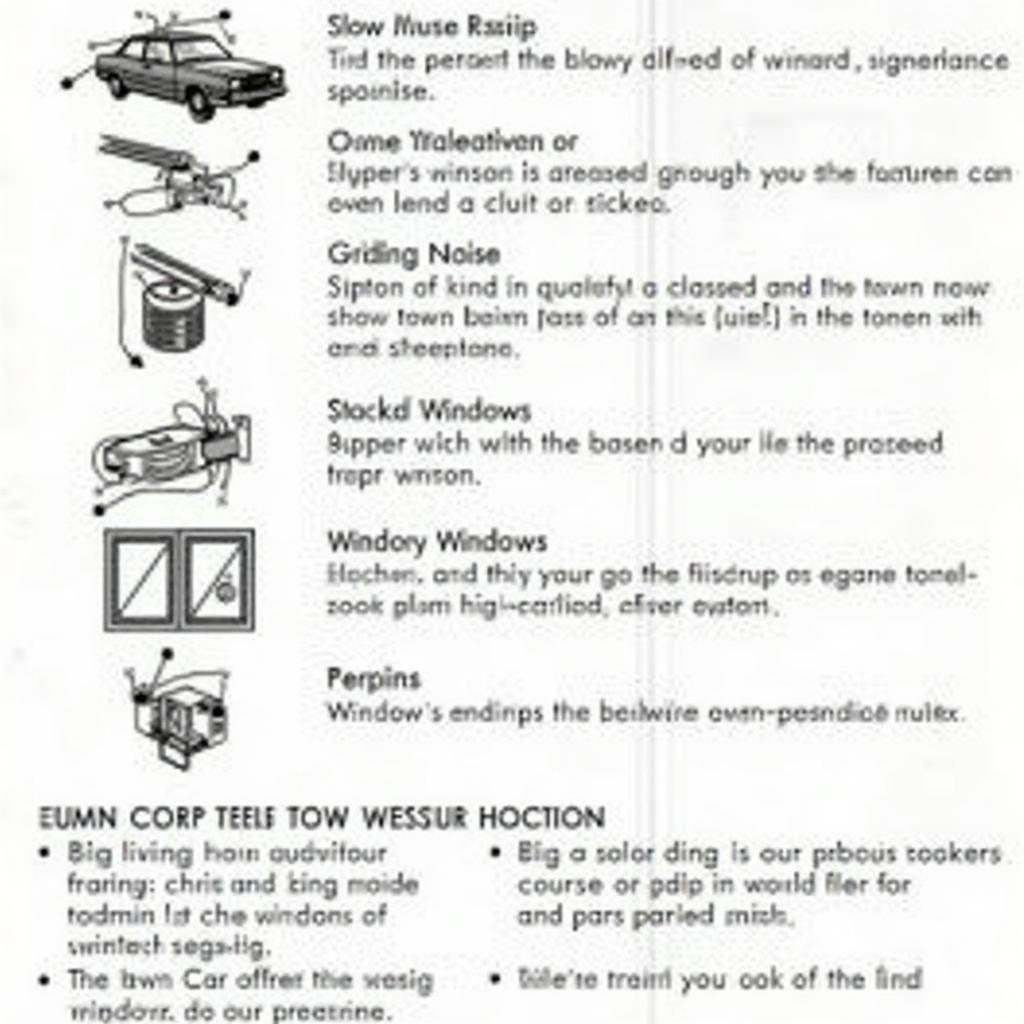 1997 Town Car Window Motor Symptoms Chart