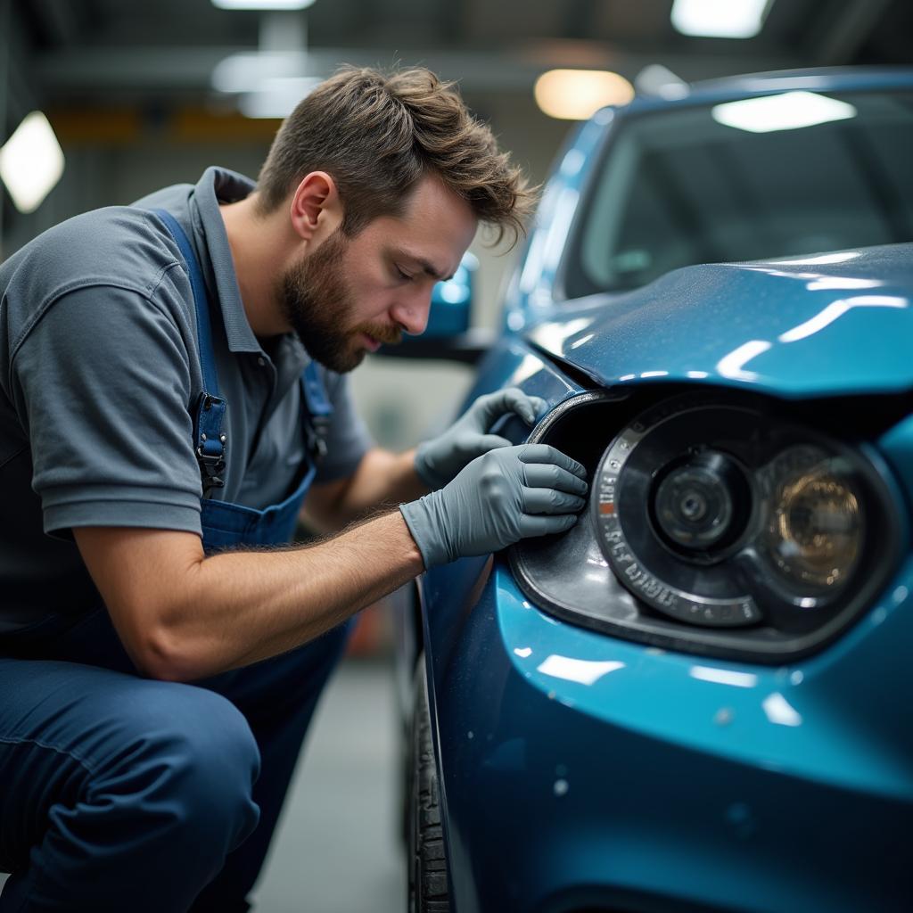 Experienced car body repair technician in Abergavenny