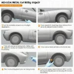 Adhesive Metal Car Body Repair Process