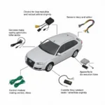 Car airbag system components