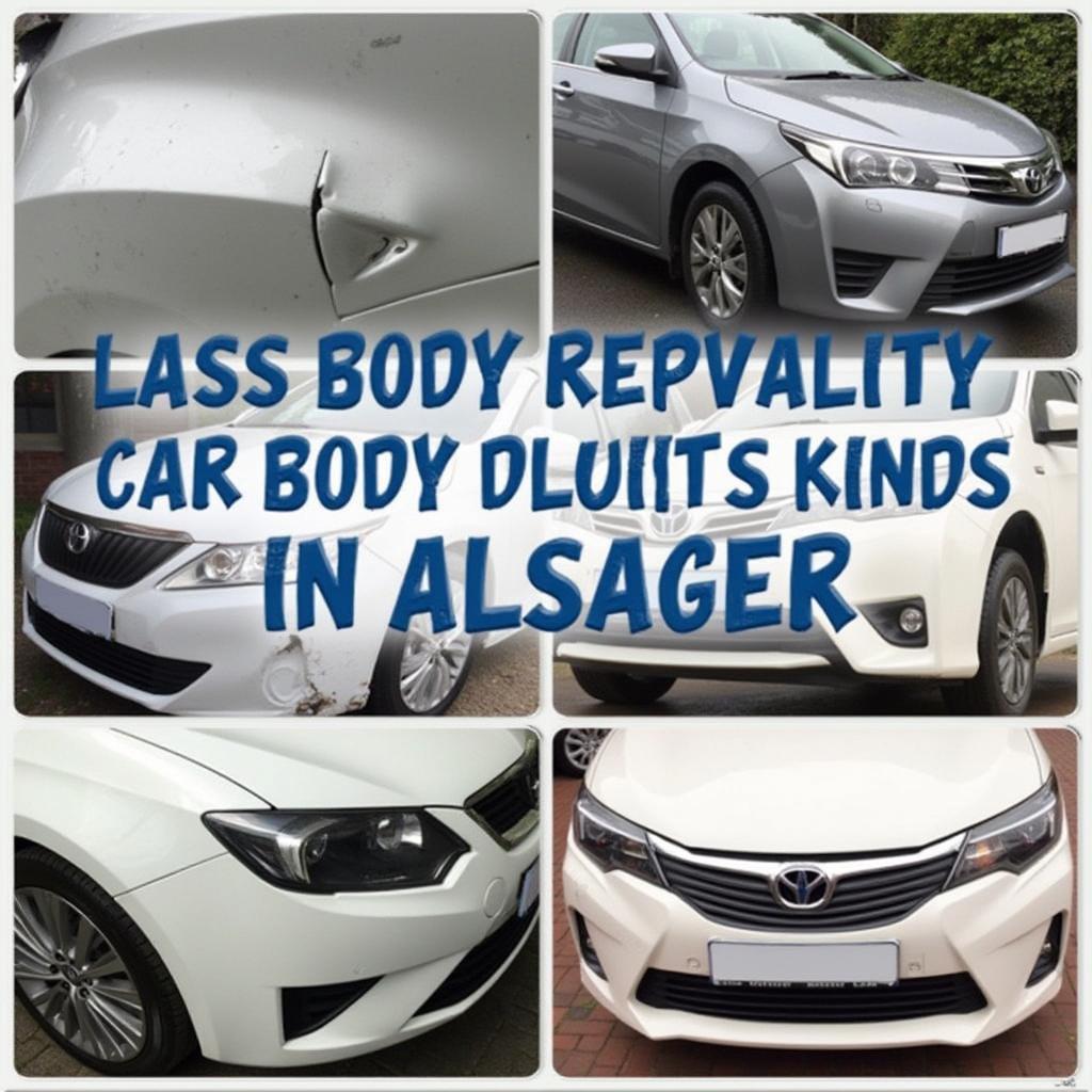 Types of Car Body Repair in Alsager