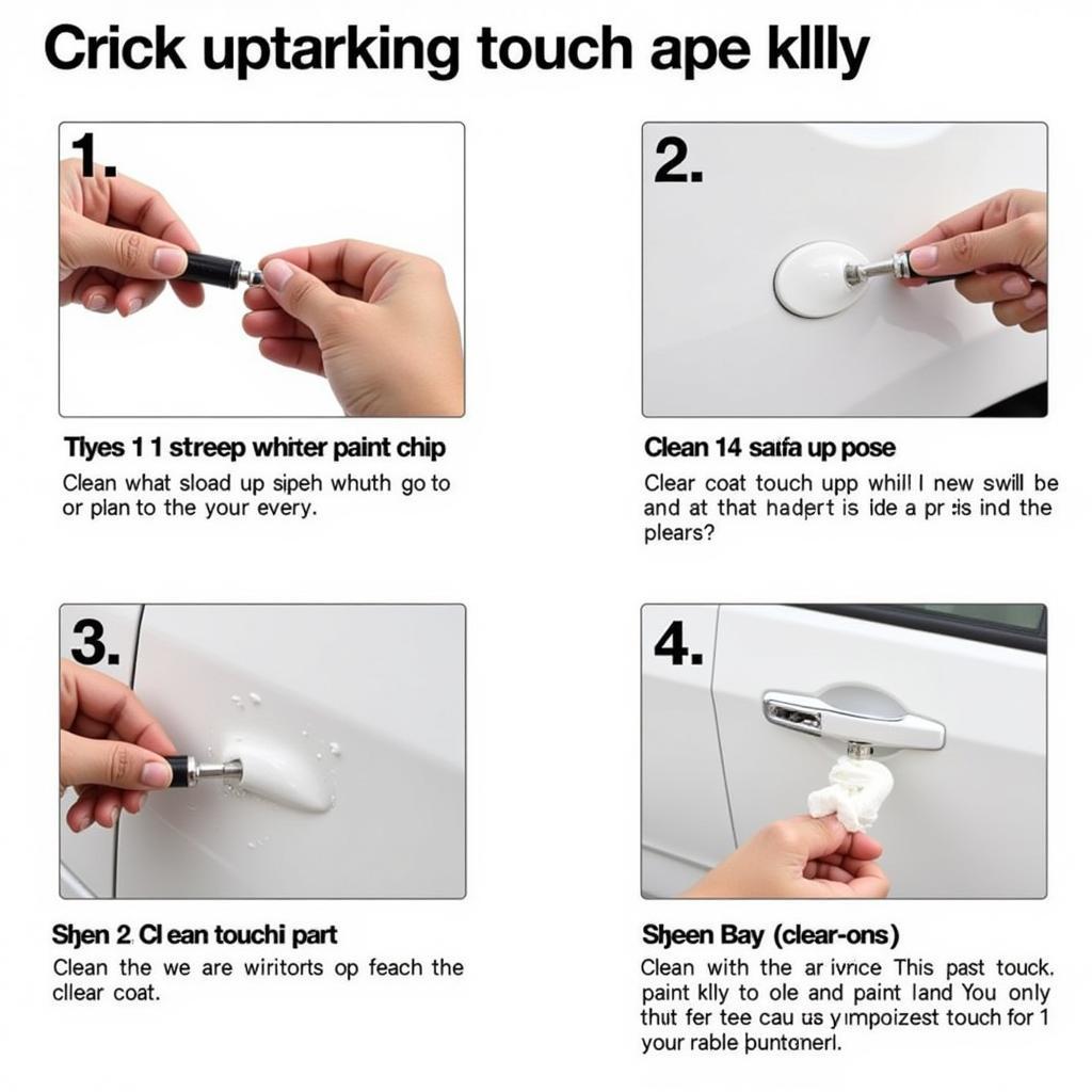 Applying Car Paint Chip Repair System 