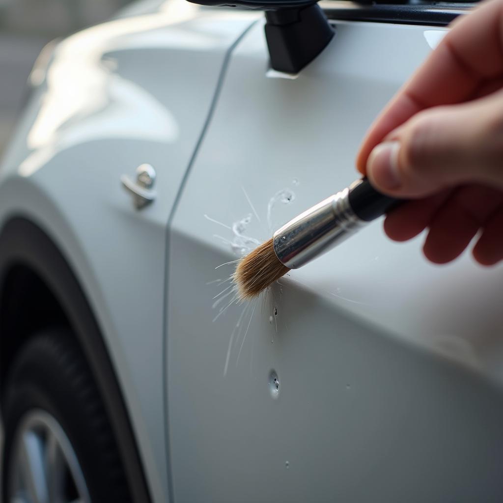 Applying Car Touch Up Paint