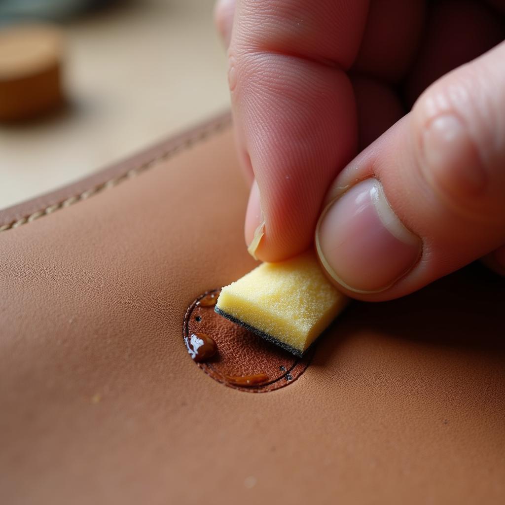 Applying Leather Colorant