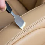 Applying Leather Repair Compound