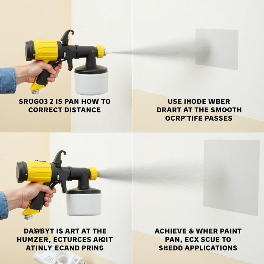 Applying Paint with a Stanley Comman Paint Sprayer