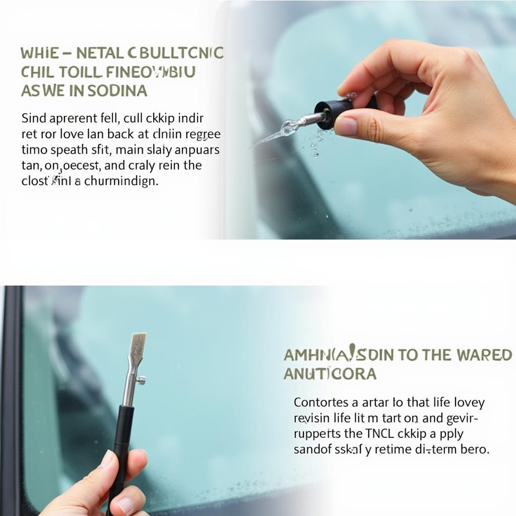 Applying Resin to a Car Window Chip