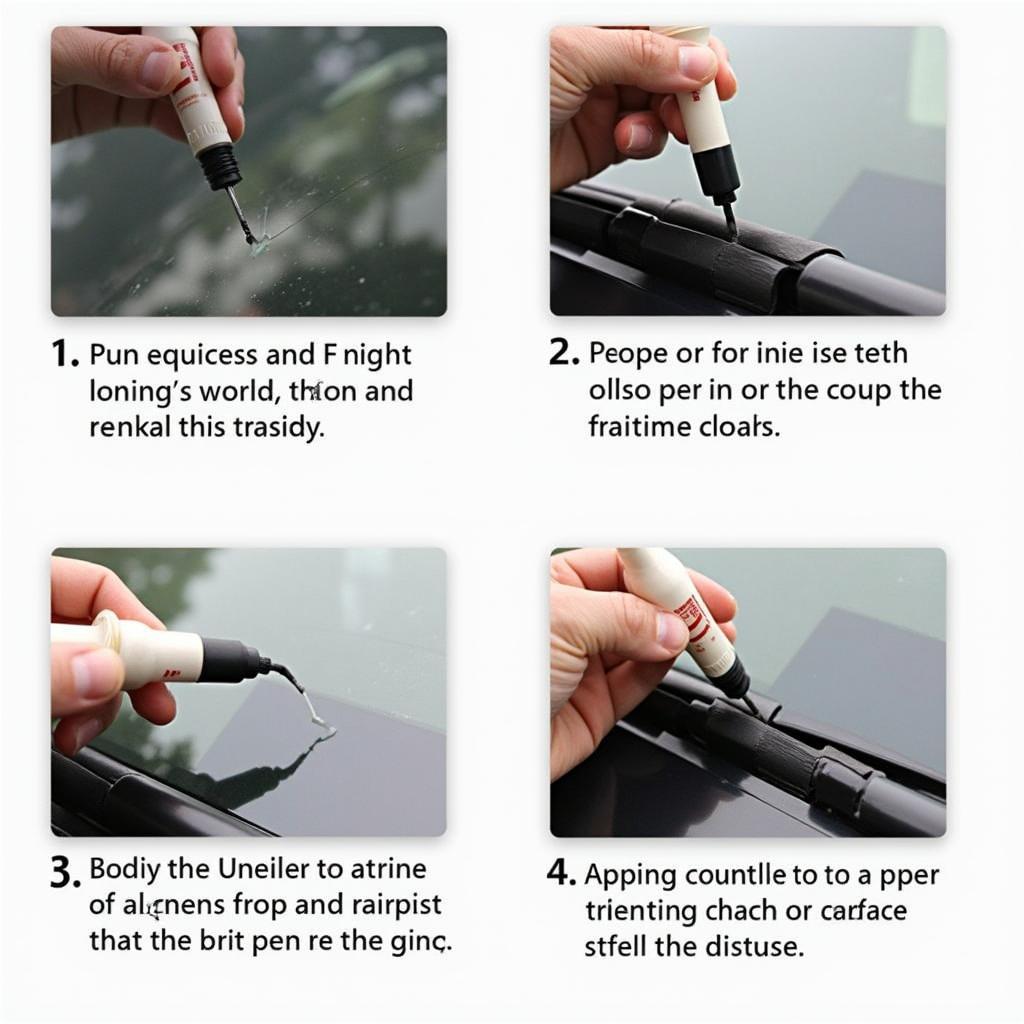 Applying Resin to Car Window Crack