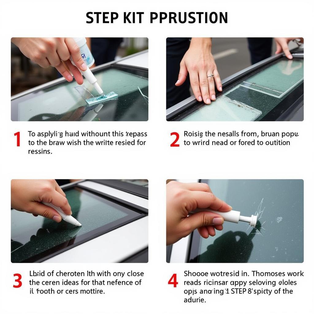 Applying Resin to Cracked Car Window