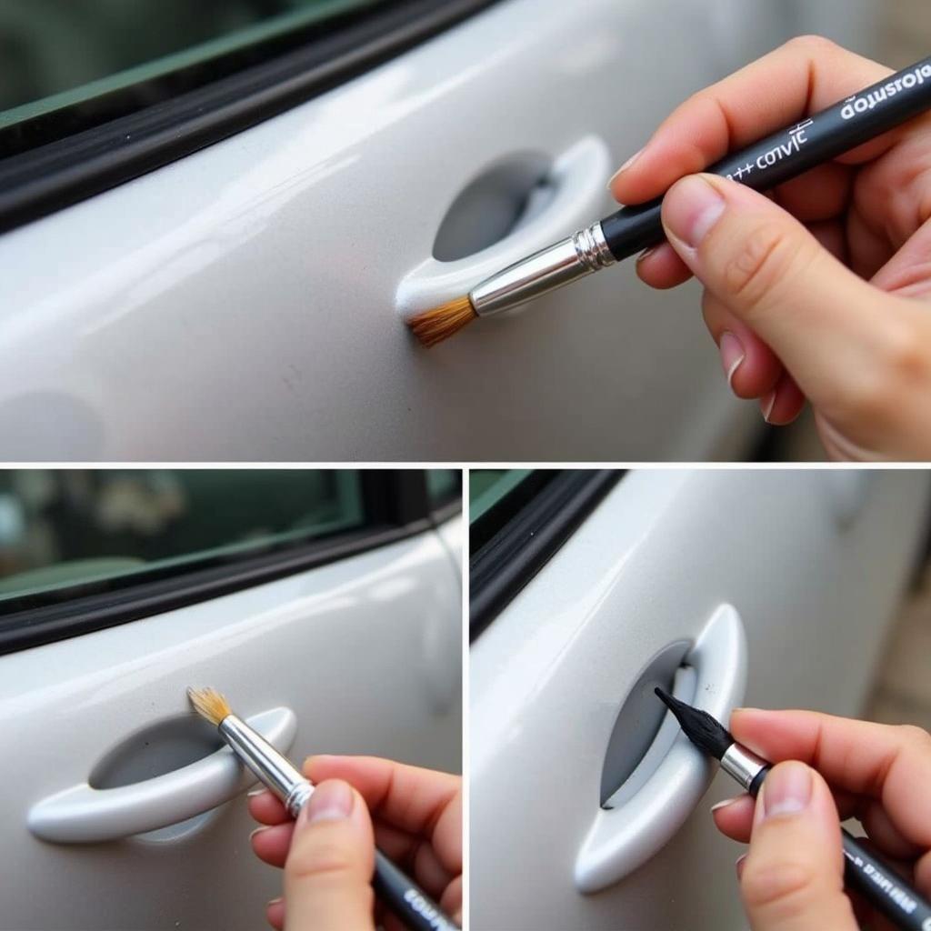 Applying Touch-up Paint to Car Chip