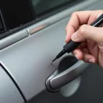 Applying Touch-Up Paint to a Car Chip