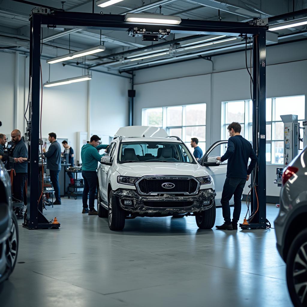 Car body repair shop in Armagh with modern equipment