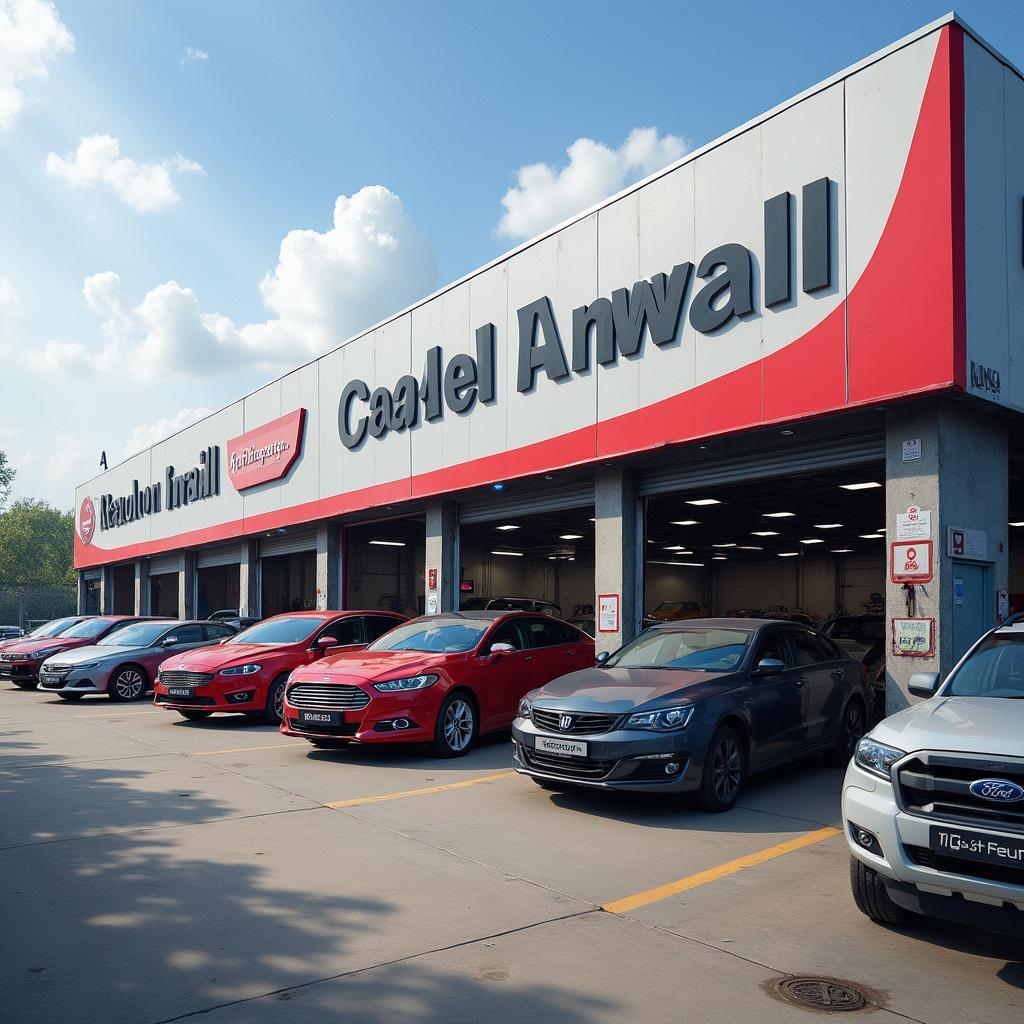 Car body repair shop located in Ashford Industrial Estate