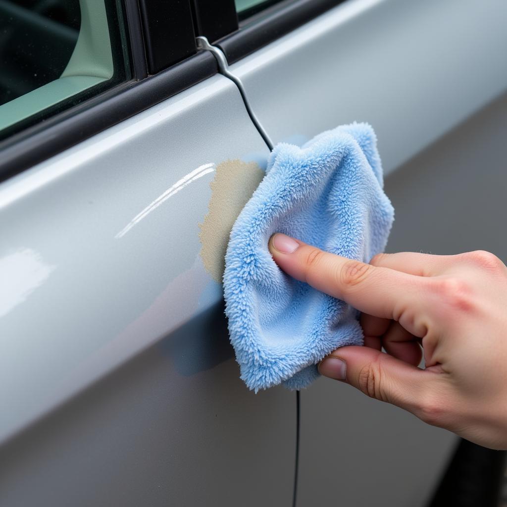 Assessing car scratch damage before touch-up paint application