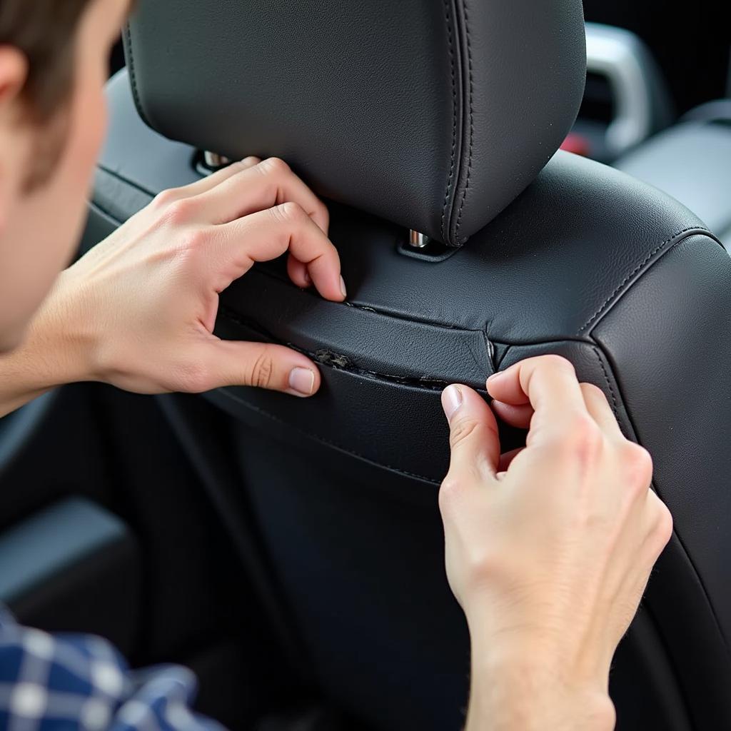 Assessing car seat damage before repair