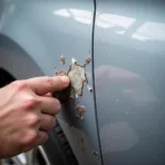 Assessing faded car paint damage