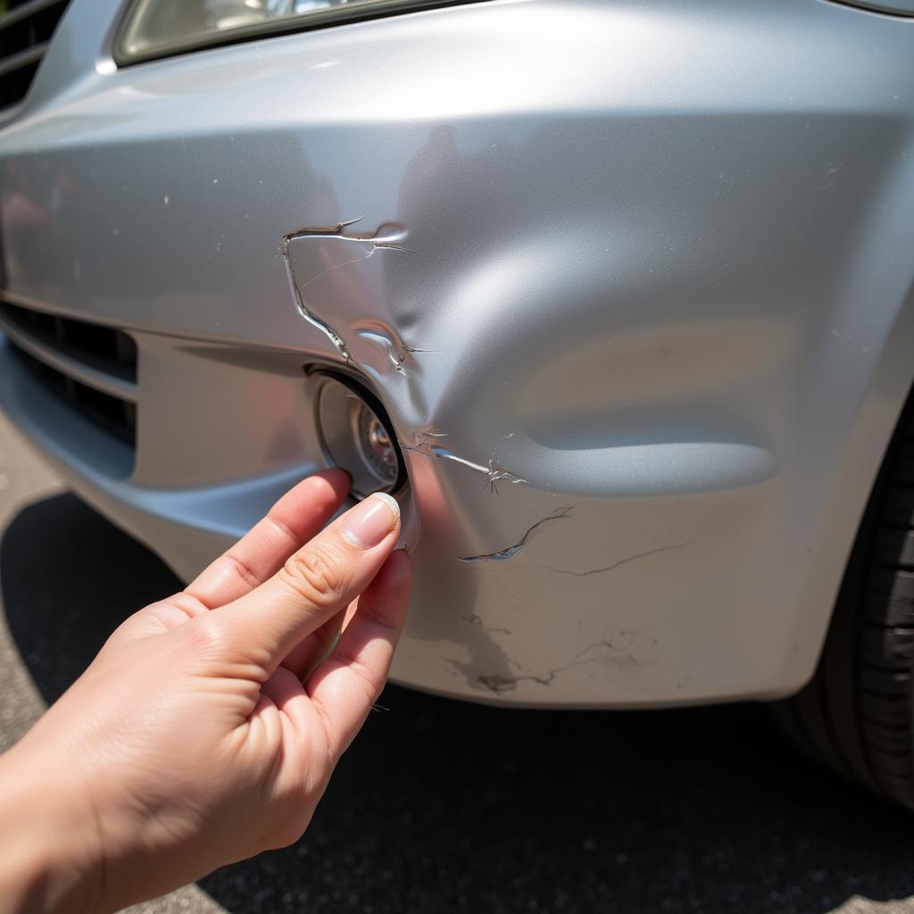 Assessing Front Bumper Damage for Repair