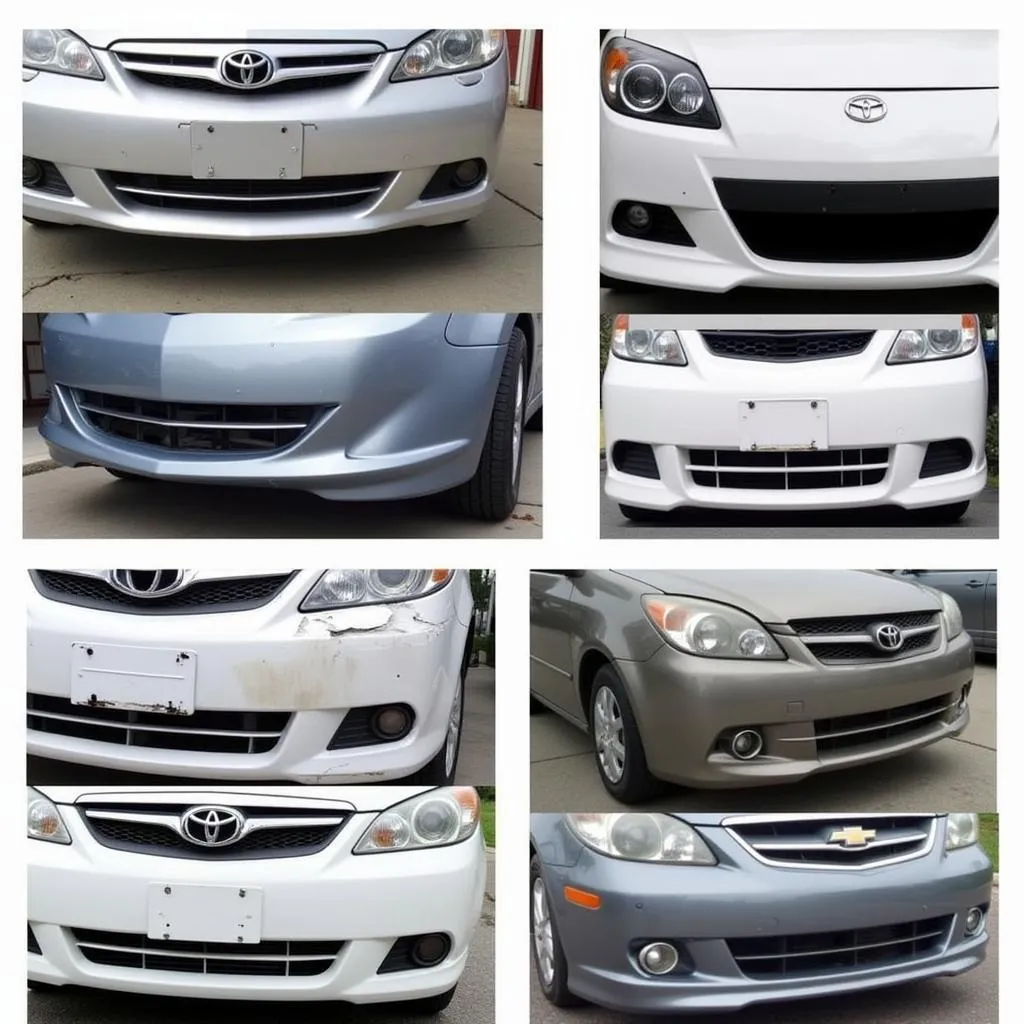 Types of car bumper damage