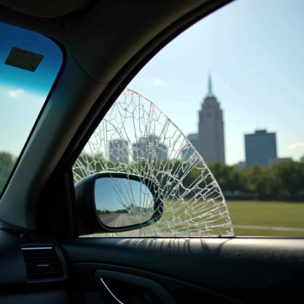 Car Window Damage in Austin