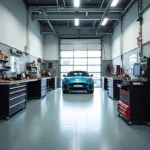 Modern Car Body Repair Shop Interior in Aylesbury