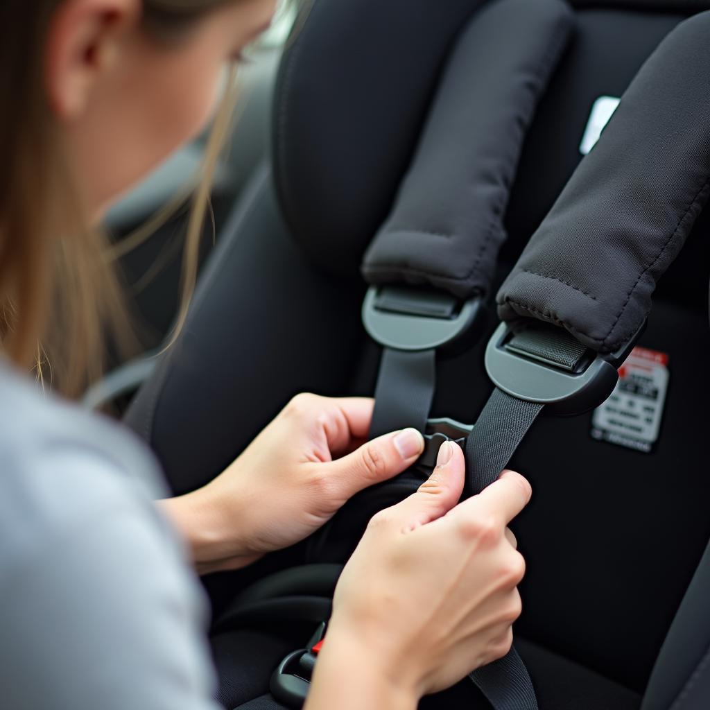 Inspecting a Baby Car Seat