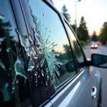 Car window damage in Bellevue