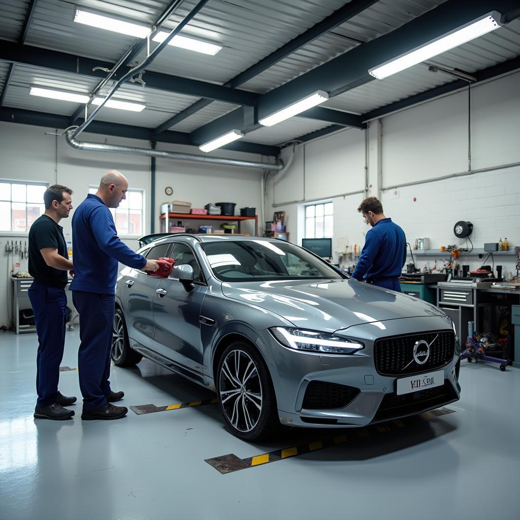 Car bodywork repair shop in Belper