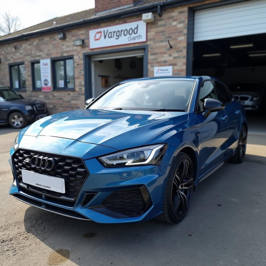 Repaired car in Belper