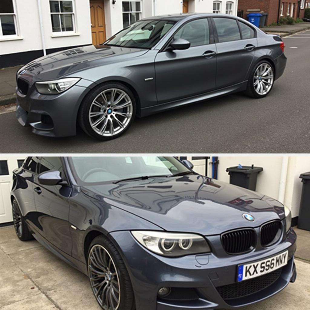 Restored car after professional car body repair in Aldershot