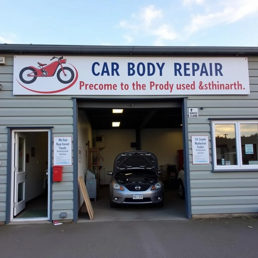 Bingley car body repair shop exterior