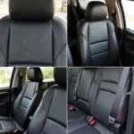 Common Black Leather Car Seat Damage