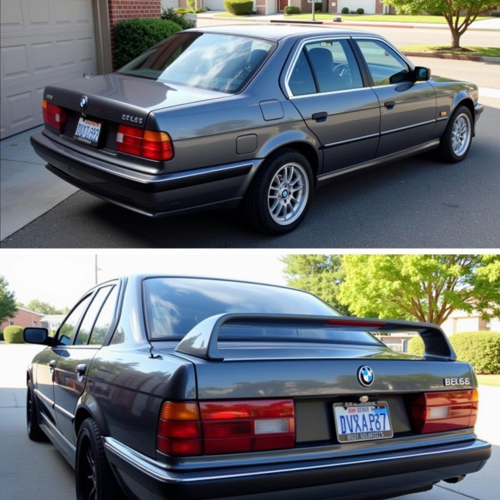 BMW 525i with a Newly Repaired Rear Window Seal