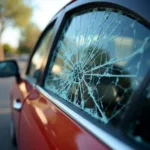 Broken Car Door Window in Phoenix