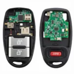 Broken Car Key Fob Internal Components