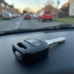 Broken car key in Nottingham needing repair