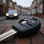 Broken Car Key with Exposed Transponder Chip in South East London