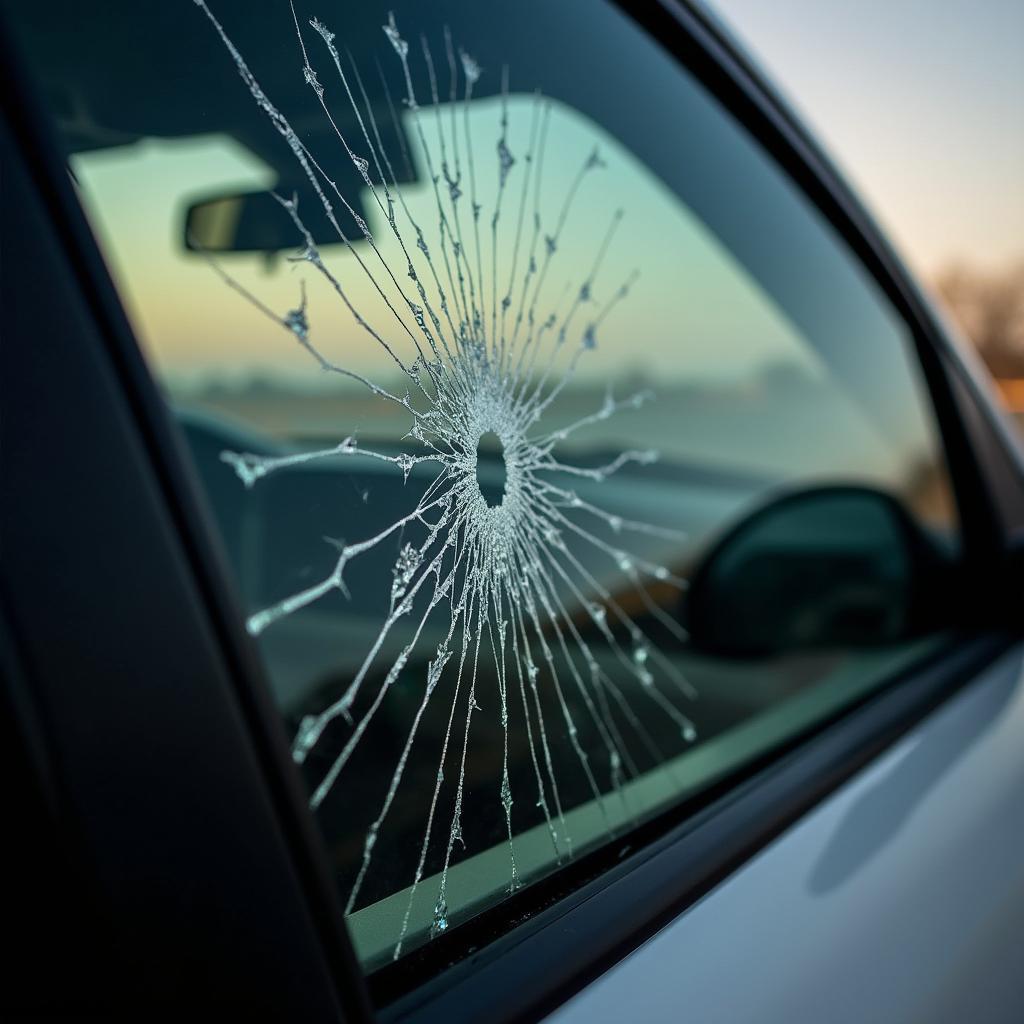 Broken Car Window: A Safety Hazard