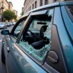 Broken Car Window San Francisco