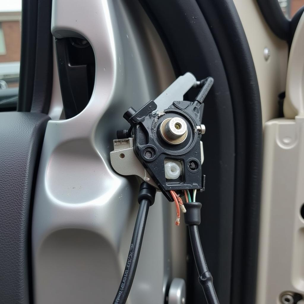 Broken Window Regulator in a Car Door