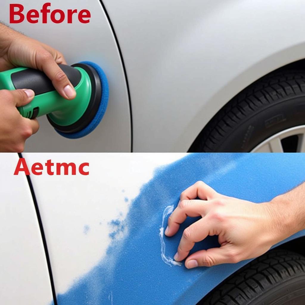 Buffing and Polishing Car Paint