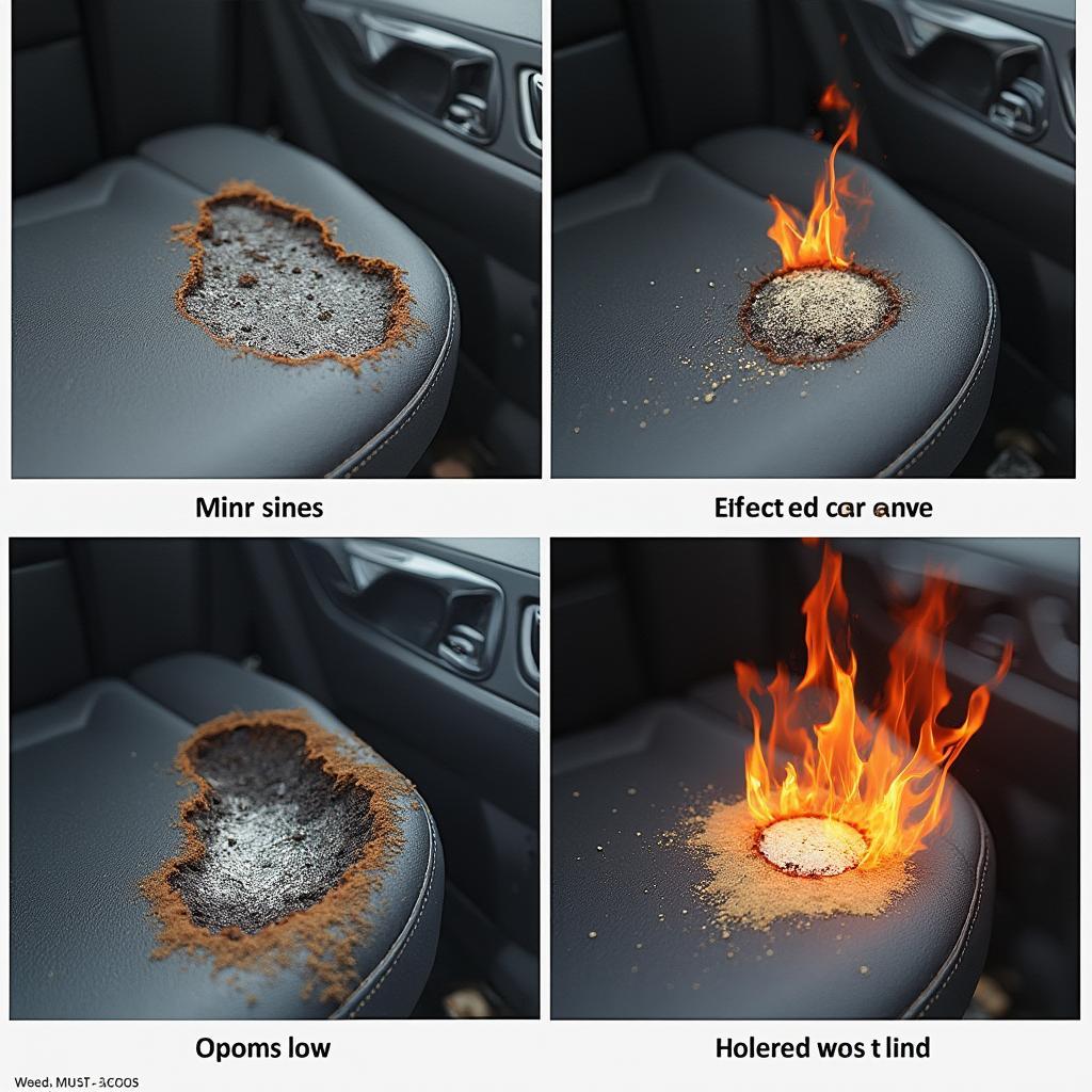 Types of Car Seat Burn Holes