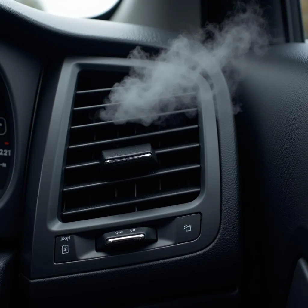 Car Air Conditioning Blowing Warm Air