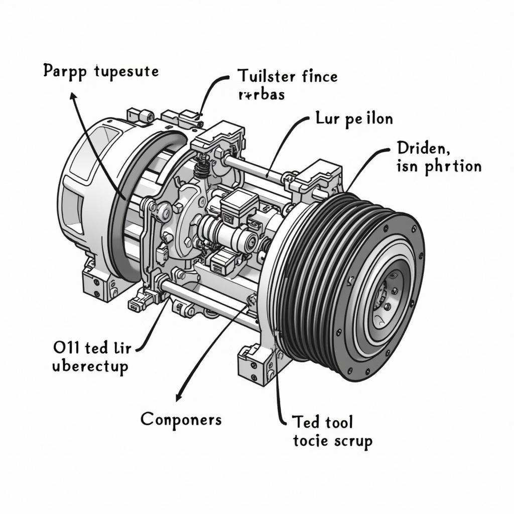 Car AC Compressor Diagram