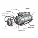 Car AC Compressor Diagram