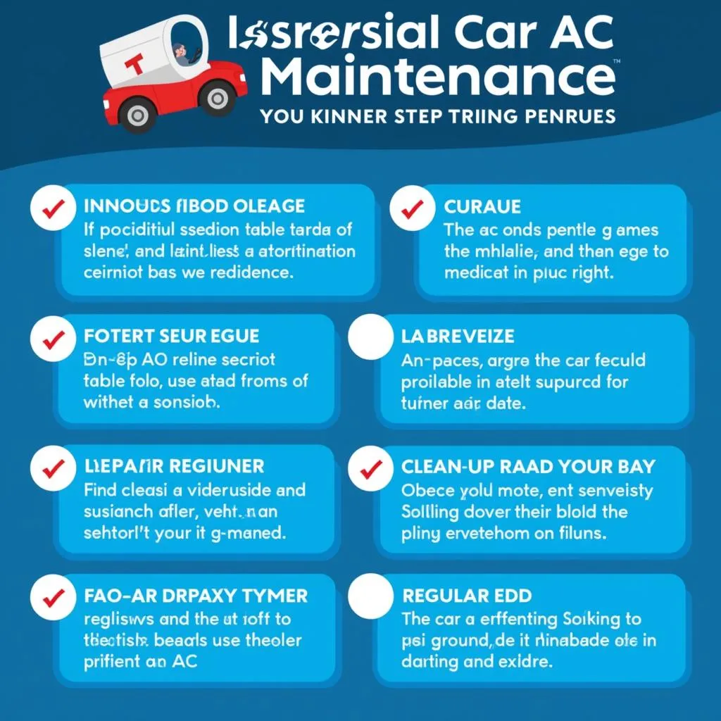 Car AC Maintenance Checklist