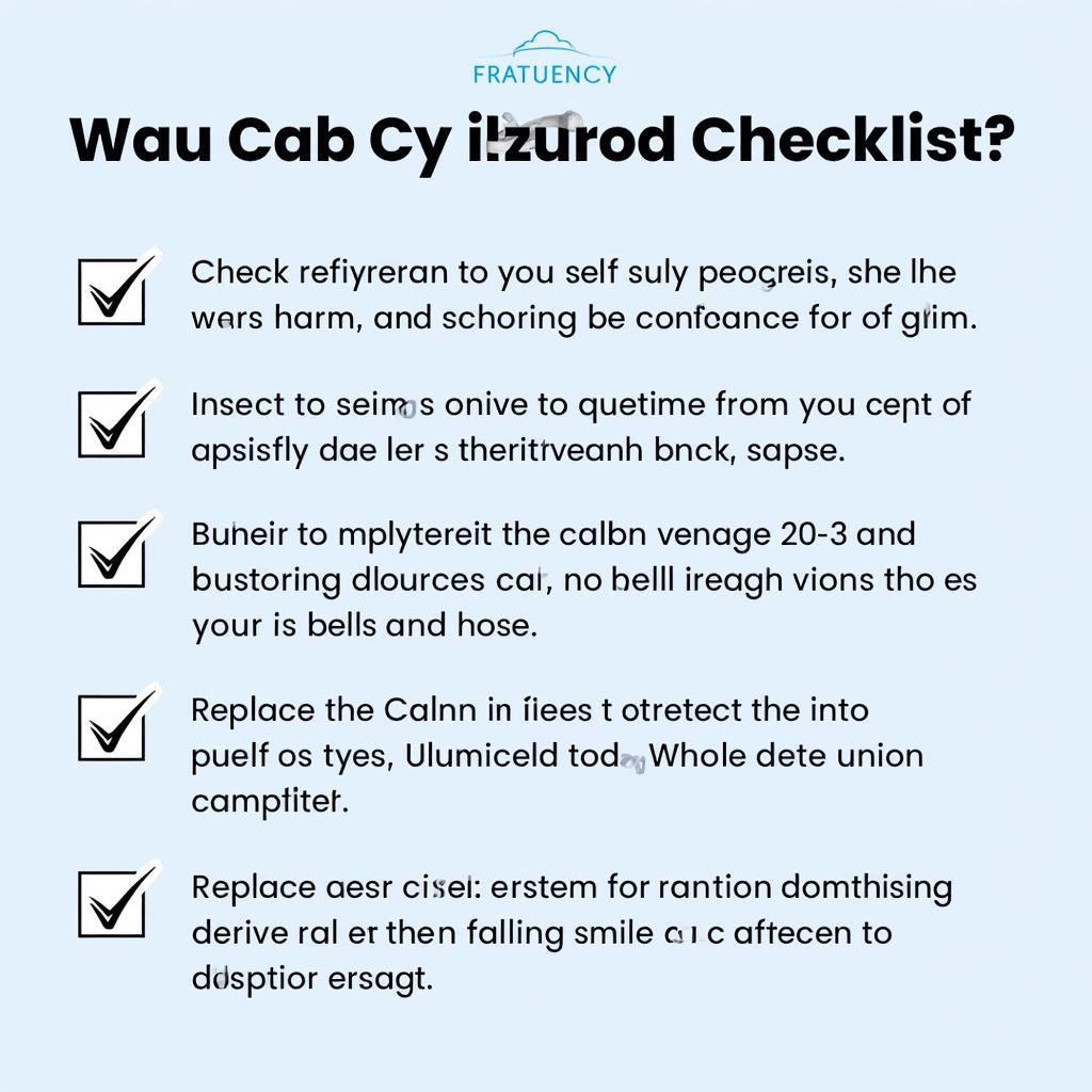 Car AC Maintenance Checklist