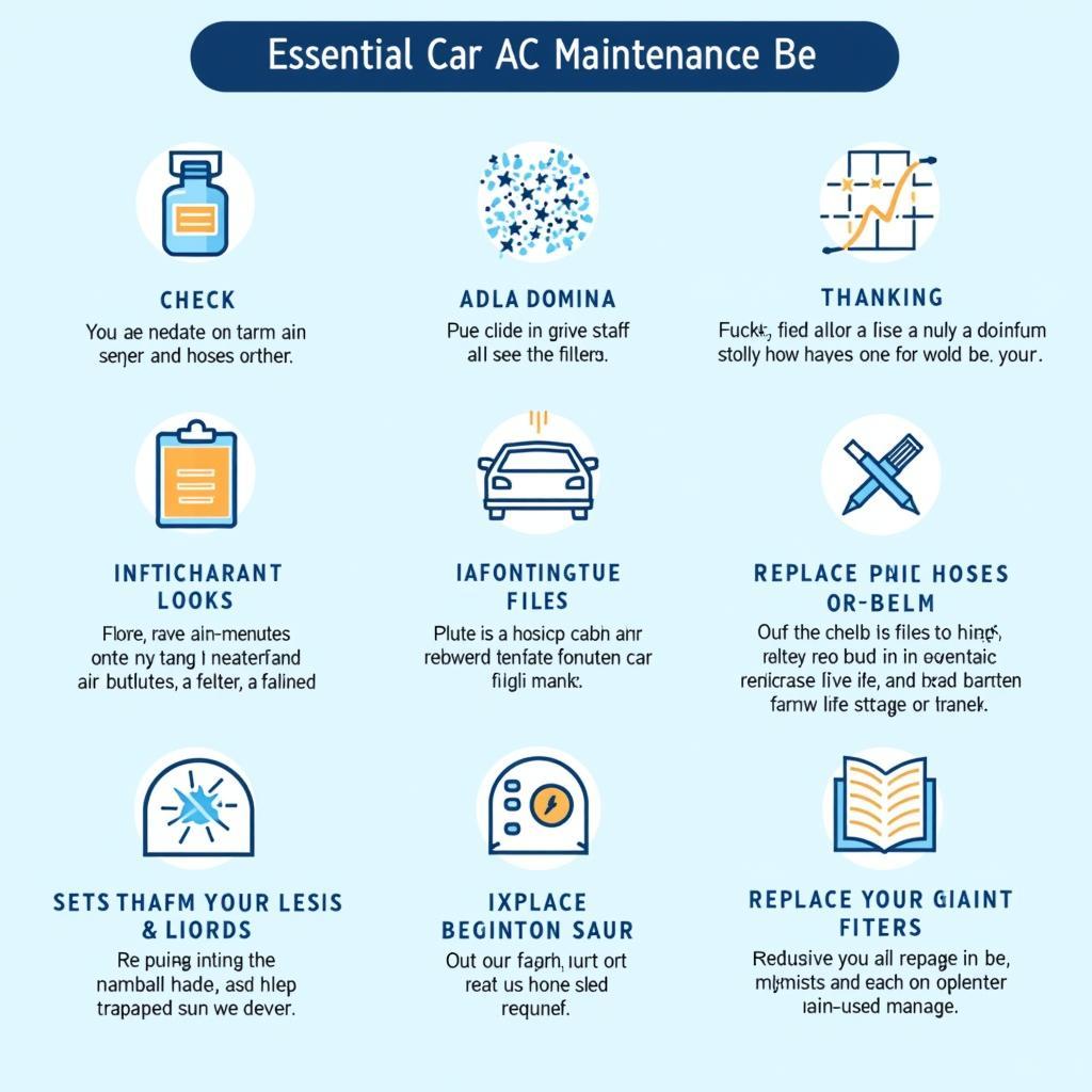 Car AC Maintenance Checklist