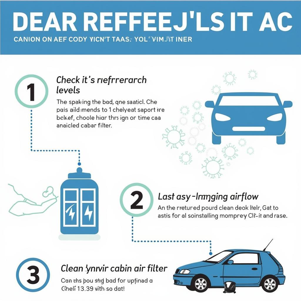 Car AC Maintenance Tips Illustration