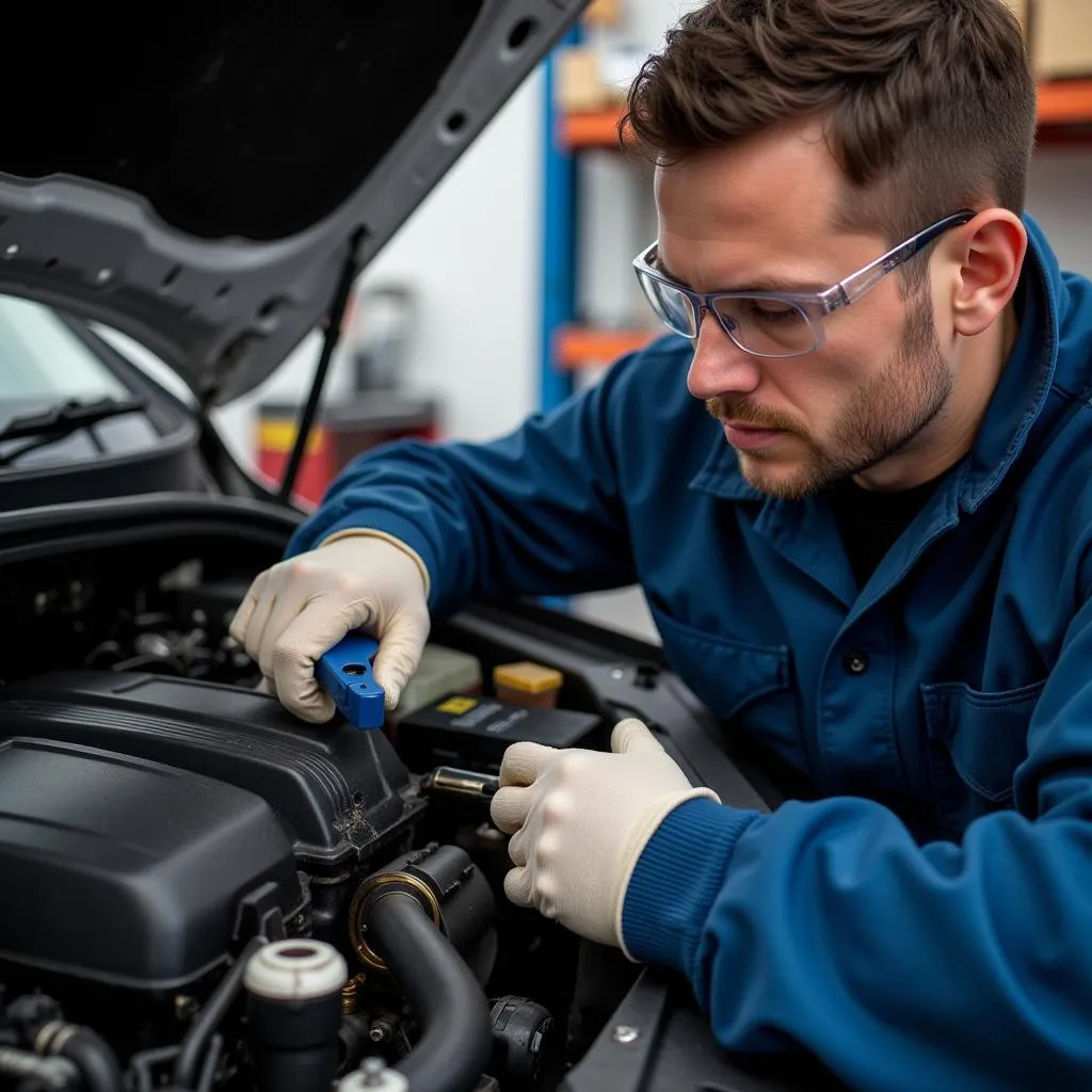 Car AC repair technician in Preston