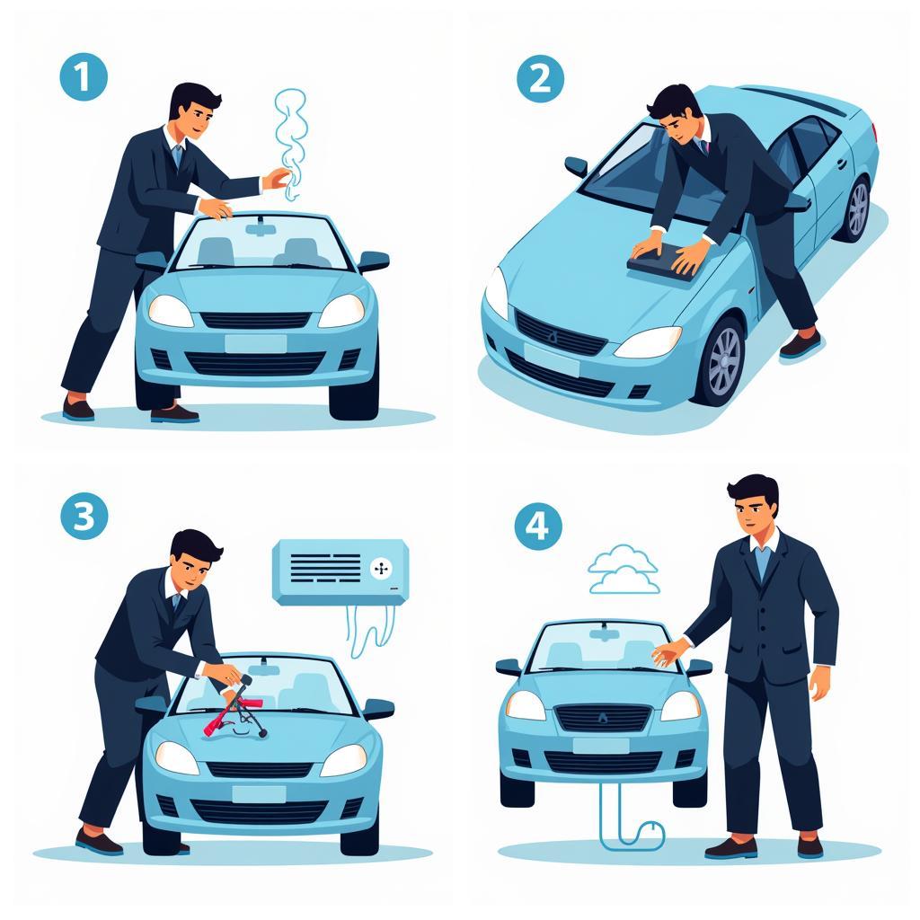 Car AC Repair Process